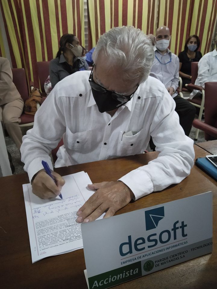 Desoft among the shareholders of the Matanzas Scientific and Technological Park