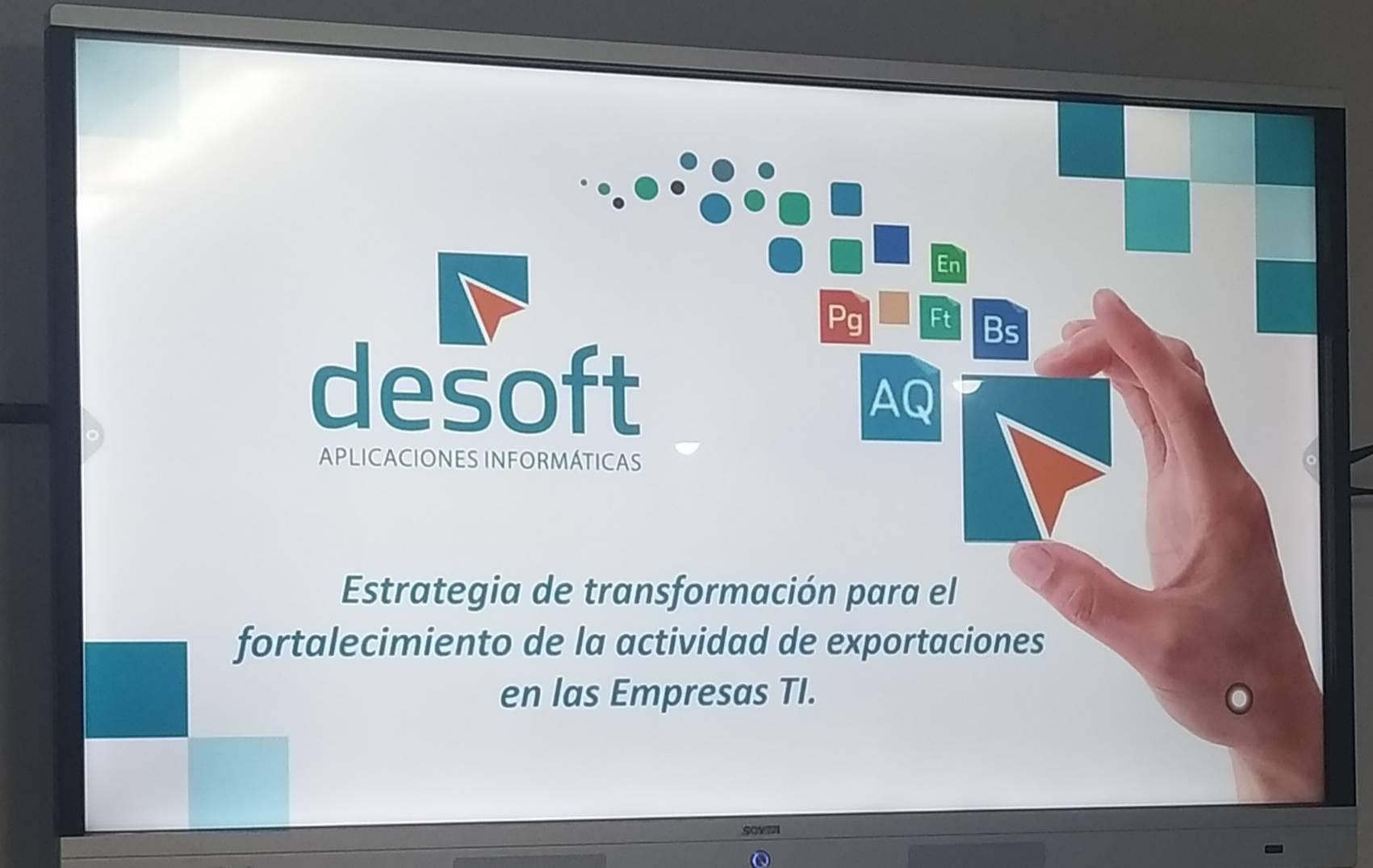 Desoft muestra experiencias en Taller de Buenas Prácticas para la exportación