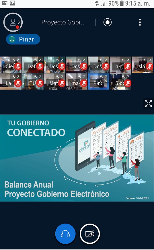 Analizan resultados del Proyecto de Gobierno Electrónico