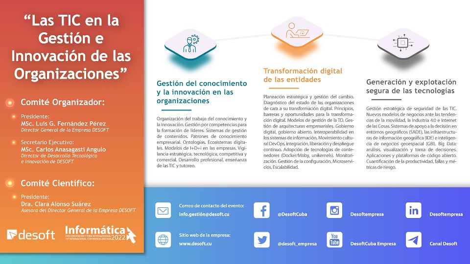Las TIC en la Gestión e Innovación de las Organizaciones en Informática 2022