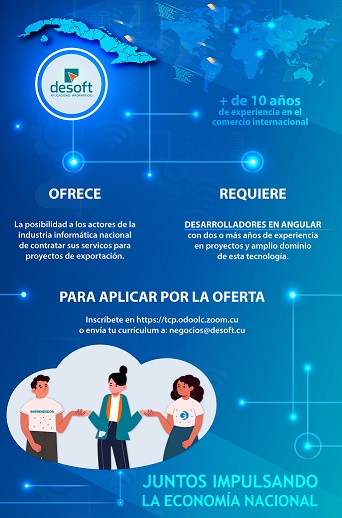 Convocatoria de Desoft a los actores de la Industria Informática nacional