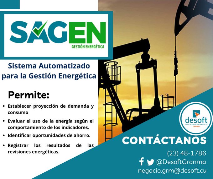 Sagen, una plataforma informática para contribuir al ahorro de energía en Cuba