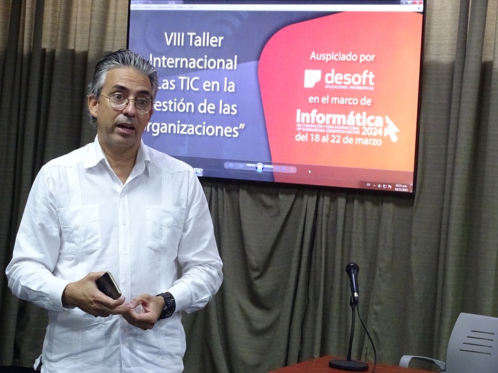 Presentan en FIHAV2023 evento asociado a Informática 2024