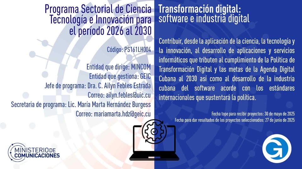 Convocatoria a proyectos Programa Sectorial de Ciencia, Tecnología e Innovación