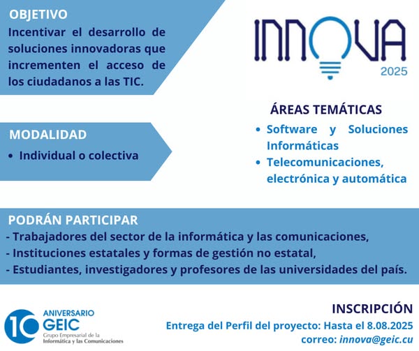 Concurso de Innovación para la Sociedad "INNOVA 2025"